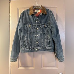 Polo Ralph Lauren Western Style Fleece Lined Denim Trucker Style Jacket